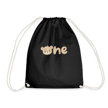 Nounours - Sac de sport léger - noir - Devant