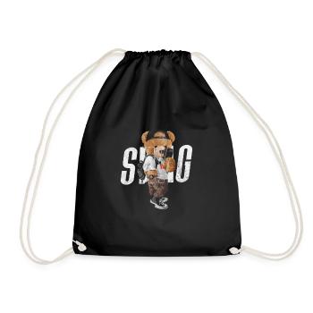 Nounours - Sac de sport léger - noir - Devant