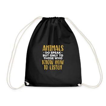Veterinarian Veterinary Medicine Veterinarian Veterinary Gift - Drawstring Bag - black - Front