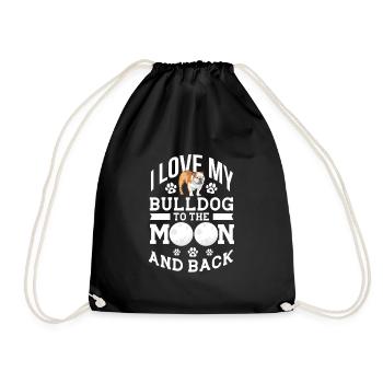 American Bulldog - Drawstring Bag - black - Front
