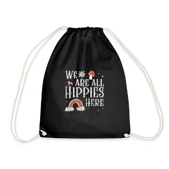 Hippy - Drawstring Bag - black - Front