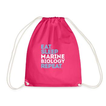 Marine biology - Drawstring Bag - fuchsia - Front