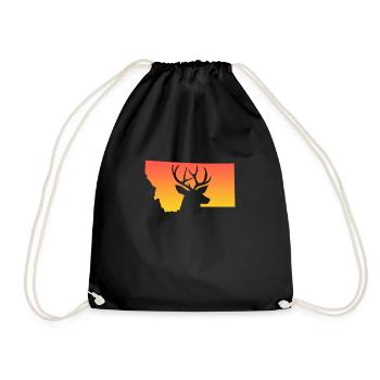 Montana - Drawstring Bag - black - Front