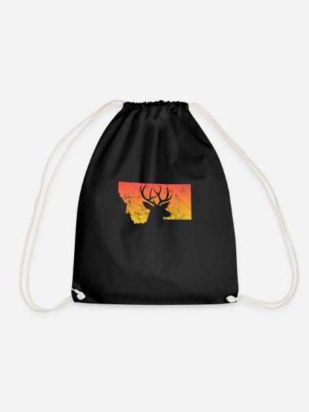Montana Amerika USA Helena Mountains Geschenk - Turnbeutel - Schwarz
