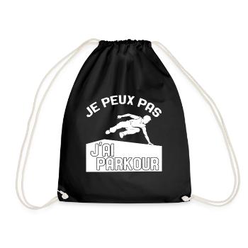 Je Peux Pas J'ai Parkour - Sac de sport léger - noir - Devant