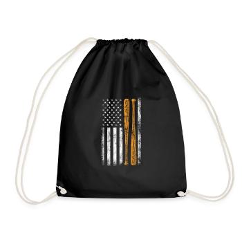 Softball États-Unis - Sac de sport léger - noir - Devant