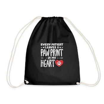Veterinarian Veterinary Medicine Veterinarian Veterinary Gift - Drawstring Bag - black - Front