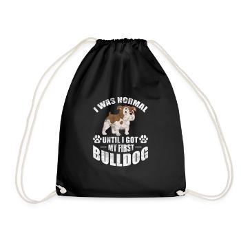 American Bulldog Dog Dog Lover Gift - Drawstring Bag - black - Front