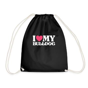 American Bulldog - Drawstring Bag - black - Front