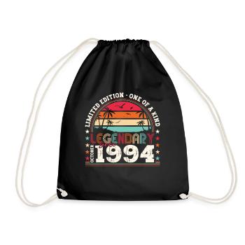 Légendaire depuis octobre 1994 cadeau de 28e anniversaire - Sac de sport léger - noir - Devant