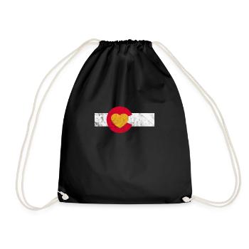 Colorado USA America Gift - Drawstring Bag - black - Front