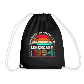 Légendaire depuis octobre 1994 cadeau de 28e anniversaire - Sac de sport léger - noir - Devant
