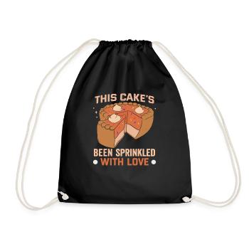Baking cookies and cakes Baker or hobby baker - Drawstring Bag - black - Front