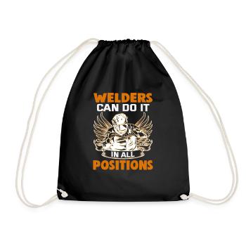 Conception de slogan de soudeur pour les métallurgistes - Sac de sport léger - noir - Devant