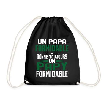 Un papa formidable donne Papy Cadeau formidable - Sac de sport léger - noir - Devant