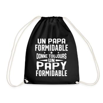 Un papa formidable donne Papy Cadeau formidable - Sac de sport léger - noir - Devant