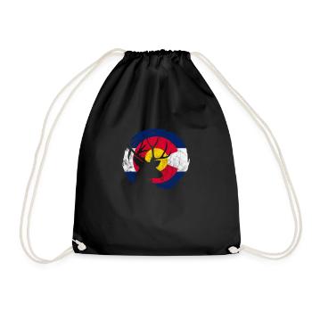 Colorado USA Amerika Geschenk - Turnbeutel - Schwarz - Vorne