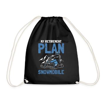 Conception de motoneigistes et de motoneiges - Sac de sport léger - noir - Devant