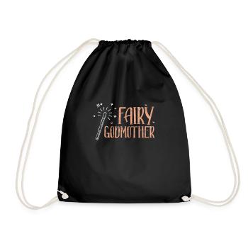 Marraine Tante Marraine Baptême Nièce Neveu Cadeau - Sac de sport léger - noir - Devant