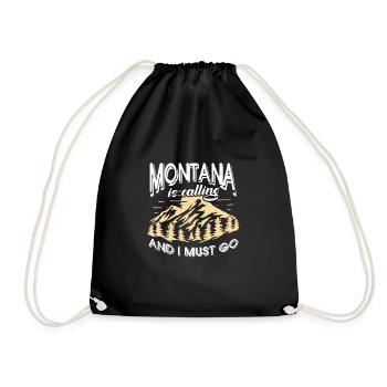 Montana - Drawstring Bag - black - Front