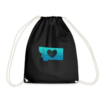 Montana Amérique États-Unis Helena Mountains Cadeau - Sac de sport léger - noir - Devant