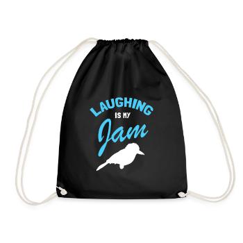 Pêcheur roi australien et oiseau lanchender - Sac de sport léger - noir - Devant