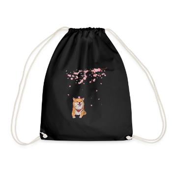 Shiba Inu Dog Dog Lover Dog Breed Gift - Drawstring Bag - black - Front