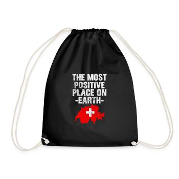 Suisse Suisse Alpes Suisses Cadeau - Sac de sport léger - noir - Devant