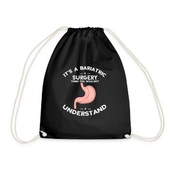 Conception de pontage gastrique et de pontage gastrique - Sac de sport léger - noir - Devant