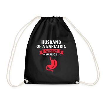 Gastric Bypass and Gastric Bypass Operation Design - Drawstring Bag - black - Front