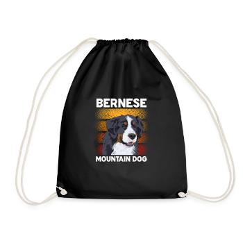 Berner Sennenhund - Turnbeutel - Schwarz - Vorne