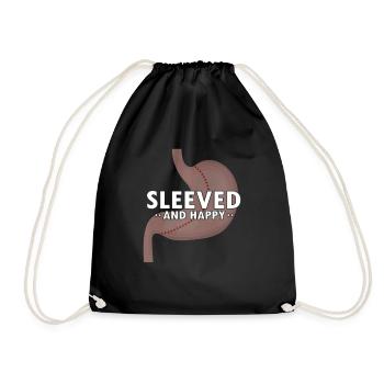 Gastric Bypass and Gastric Bypass Operation Design - Drawstring Bag - black - Front