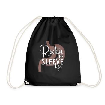 Conception de pontage gastrique et de pontage gastrique - Sac de sport léger - noir - Devant