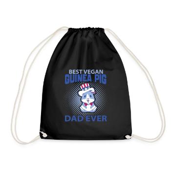 Guinea pig - Drawstring Bag - black - Front