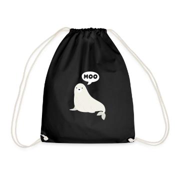 Marine biology - Drawstring Bag - black - Front