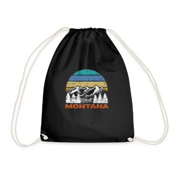 Montana Amérique États-Unis Helena Mountains Cadeau - Sac de sport léger - noir - Devant