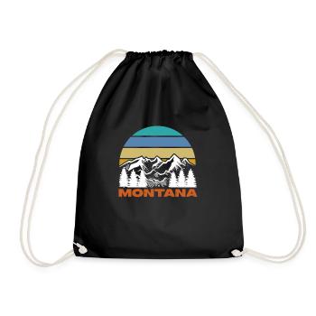 Montana - Drawstring Bag - black - Front