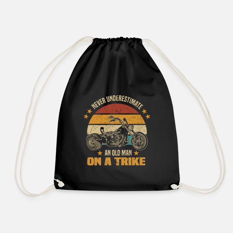 Trike - Drawstring Bag - black