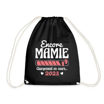 Encore Mamie En 2023 Cadeau Future Grand-mère - Sac de sport léger - noir - Devant
