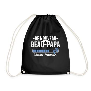 Nouveau Beau Papa Cadeau Père Cool - Sac de sport léger - noir - Devant