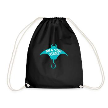 Marine biology - Drawstring Bag - black - Front