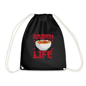 Ramen - Turnbeutel - Schwarz - Vorne