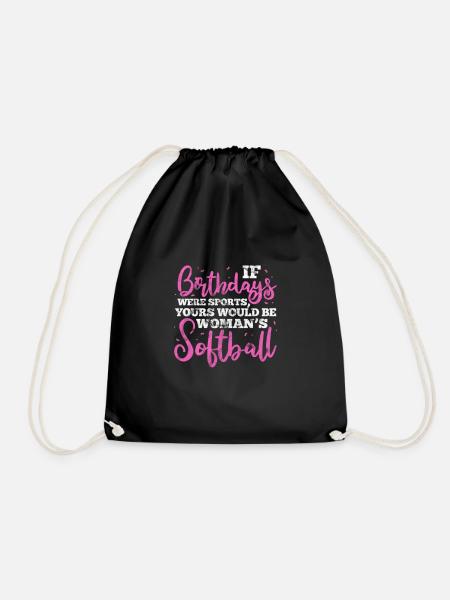 Softball - Turnbeutel - Schwarz