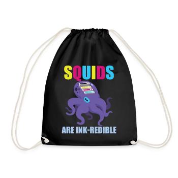 Squids Are Ink-redible Funky Sea Artists - Turnbeutel - Schwarz - Vorne