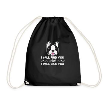 Boston Terrier Dog Dogs Dog Lovers Cadeau - Sac de sport léger - noir - Devant