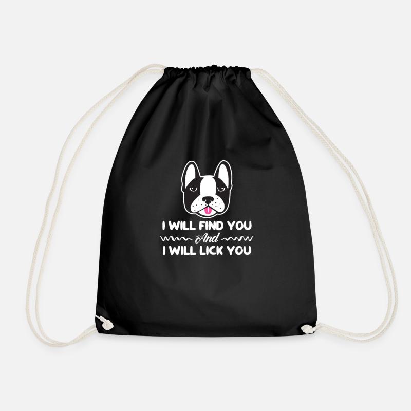 Boston Terrier - Turnbeutel - Schwarz