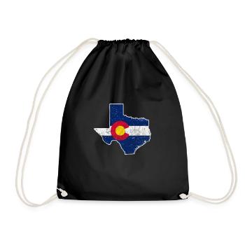 Colorado USA America Gift - Drawstring Bag - black - Front