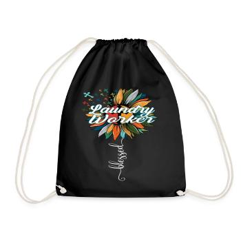 Blessed Laundry Worker - Turnbeutel - Schwarz - Vorne