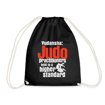 Japanischer Kampfsport Judo - Turnbeutel - Schwarz - Vorne