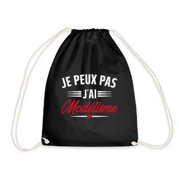 Je Peux Pas J'ai Modélisme - Sac de sport léger - noir - Devant